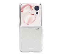 Coque Pliable Polka Dot Pour Xiaomi Mix Flip, Blanc