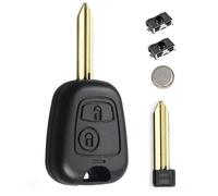 Coque Plip Clé Télécommande pour Citroen Xsara Picasso Berlingo Saxo sans vis +2 Switchs Bouton +Pile