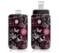 Coque Pochette ATM pour Apple Ipod Touch 1G/2G/3G/4G, Motif À Fleur, Transparent, Plastique, Pochette (Sleeve Case), Flap pour retrait facile, Design discret
