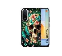 Coque POCO C81 PRO motif tête de mort skull printemps semi-rigide Multicolore