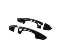 Coque Poignée Noire Compatible Avec Ford Pour Mustang 2015-2023 Poignée Porte Voiture Bol Décoration Couverture Garniture Autocollant Accessoires De Style Extérieur De Voiture
