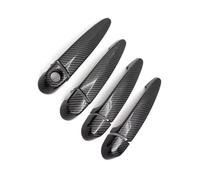 Coque Poignée Porte Compatible Avec BMW Pour X5 Pour E70 2007-2013 Garniture Poignée De Porte Extérieure Voiture Conduite Gauche(Carbon Fiber Texture)