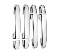 Coque Poignée Porte Compatible Avec Toyota Pour RAV4 2001-2012 Pour Prius 2004-2009 Noir Brillant Chromé Poignée De Porte Voiture Accessoires Garniture(Black 1 hole)