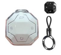 Coque porte-clés avec télécommande pour protection - Accessoire tendance - 1 porte-clés - Note 1 conçue pour une utilisation durable avec une bonne durabilité et cohérence (blanc)