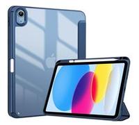 Coque Porte-Stylet pour iPad A16 11 Pouces 2025 11ème Génération, iPad 10ème Génération 10,9 Pouces en 2022, Nouvel Étui Amélioré, Housse de Protection Anti-Chute -Bleu Marine Blanc G