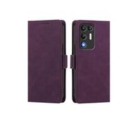 Coque portefeuille à rabat pour ZTE nubia Red Magic 11 Air - Cuir PU - Porte-cartes - Violet