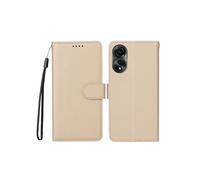 Coque portefeuille OPPO A78 4G Antivol RFID Porte-Cartes TPU Antichoc Cuir PU Jaune