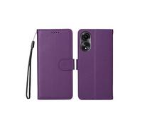Coque Portefeuille OPPO A78 4G Antivol RFID Porte-Cartes TPU Antichoc Cuir PU Violet