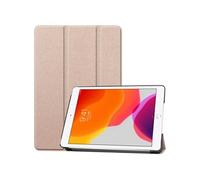 imoshion Coque tablette Trifold pour Apple iPad 9 (2021) 10.2 pouces / iPad 8 (2020) 10.2 pouces / iPad 7 (2019) 10.2 pouces - Rose Doré