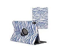 imoshion Coque tablette Design rotatif à 360° pour Apple iPad Air 5 (2022) / Air 4 (2020) - White Blue Stripes