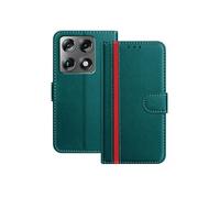 Coque portefeuille pour Motorola Signature 5G - Cuir PU - TPU antichoc - Vert