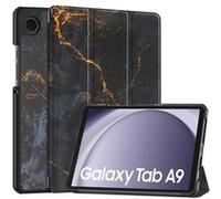 imoshion Coque tablette Design Trifold pour Samsung Galaxy Tab A11 / A9 8.7 pouces - Black Marble