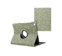 imoshion Coque tablette Design rotatif à 360° pour Samsung Galaxy Tab A9 Plus - Green Flowers
