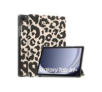imoshion Coque tablette Design Trifold pour Samsung Galaxy Tab A9 Plus - Leopard