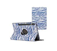 imoshion Coque tablette Design rotatif à 360° pour Samsung Galaxy Tab S10 Plus / Tab S9 FE Plus / Tab S9 Plus - White Blue Stripes