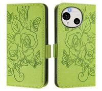 Coque Portefeuille pour Sharp Aquos Wish 6, Cuir PU à Motif et Papillon, Protection RFID, Fonction Support, Fermeture Magnétique avec Cordon à Main.A01
