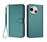 Coque Portefeuille pour Sharp Aquos Wish 6 Étui, Silicone Flip Case Antichoc Cuir Housse avec 360 Degrés Protection Cover-Vert