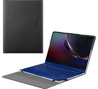 Coque Pour 13.3 Pouces Samsung Galaxy Book3 360/Book2 Pro 360/Book2 Pro, Housse Folio Étui Avec Poche De Documents, Noir