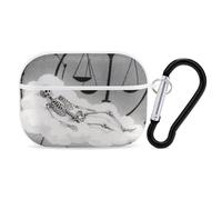 Coque pour Airpod Pro avec clip de verrouillage sécurisé - Coque de protection rigide avec motif de constellation romantique - Compatible avec Airpod Pro 2e/1ère génération - Pour homme et femme - LED