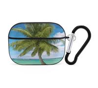 Coque pour Airpod Pro avec clip de verrouillage sécurisé - Coque de protection rigide compatible avec Airpod Pro 2e/1ère génération - Pour homme et femme - LED avant visible - Noir