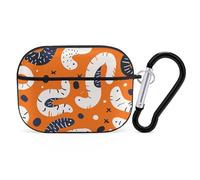 Coque pour Airpod Pro avec clip de verrouillage sécurisé - Coque de protection rigide pour Airpod Pro 2e/1ère génération - Pour homme et femme - LED avant visible - Noir