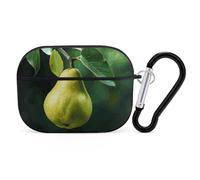 Coque pour Airpod Pro avec clip de verrouillage sécurisé - Poires rigides sur l'arbre - Coque de protection compatible avec Airpod Pro 2e/1ère génération - Pour homme et femme - LED avant visible