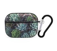 Coque pour AirPod Pro, coque rigide anti-rayures en polycarbonate avec porte-clés, accessoires pour AirPod Pro 2e/1ère coque pour homme et femme, style noir
