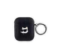 Coque pour AirPods 1/2 Choupette Gaufré Noir