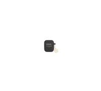 Guess Coque pour Apple Pods 1/2 Édition 4G Charm en Silicone avec Pendentif Noir