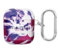 Coque pour Airpods 1 et 2 Palm Anti-choc en Silicone U.S Polo Violet G