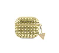 Guess Coque pour AirPods 3 4G Diamond – Charm triangle orné de strass scintillant – Dorée