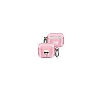 Coque pour AirPods 3 Antichoc Glitter Karl Lagerfeld Rose G