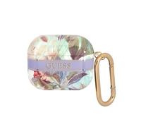 Coque pour AirPods 3 avec Mousqueton Design Floral Pastel Guess Multicolore G