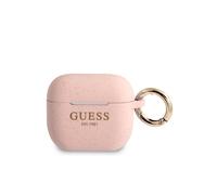 Coque pour Airpods 3 Cover Ring en Silicone Guess Rose G