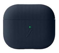 Coque pour Airpods 3 Curve en Silicone avec Texture Rayée NATIVE UNION Bleu nuit Bleu G