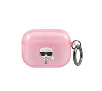 Coque pour AirPods 3 Antichoc Glitter Karl Lagerfeld Rose G