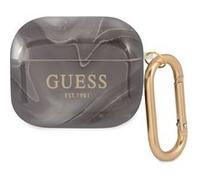 Coque pour Airpods 3 New Marble Anti-choc Guess Noir / Or G