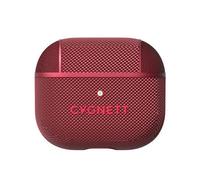Coque pour Airpods 3 Tekview en Tissu Antidérapant Anti-Choc CYGNETTRouge