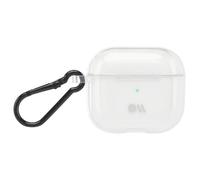 Coque pour Airpods 3 Tough en Silicone avec Accrochage Métallique CASE MATE Transparent