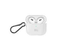 Case-Mate Tough Clear Case CM047892 Coque de Protection Compatible avec Apple AirPods 3ème génération 2021 [Charge Qi | Anneau métallique intégré | Découpe pour connecteur Lightning] - Transparent