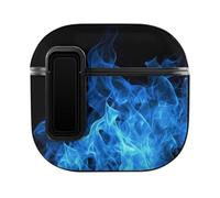 Coque pour AirPods 4 avec trou pour corde de suspension Bleu
