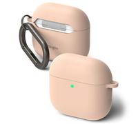Coque pour AirPods 4 - Ringke - Silicone - Sable Rose - Protection élégante - Matériau synthétique