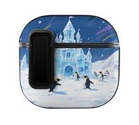 Coque pour AirPods 4 Snow World avec trou pour corde de suspension