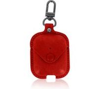 Coque pour AirPods Aspect Cuir Lisse Mousqueton Cowboy Series Devia Rouge G