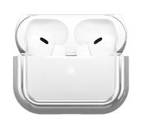 Coque pour AirPods Pro 1 / 2 en Aluminium Ultra Élégant et Résistant Arc Pulse Argent