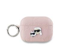 CG Mobile Coque pour AirPods Pro 2 Motif Karl et Choupette Gaufré Karl Lagerfeld Rose G
