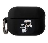 Coque pour Airpods Pro 2 NFT Anti-choc en Silicone avec Anneau Karl Lagerfeld Noir