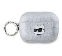 Coque pour AirPods Pro 2 Choupette Gaufré Karl Lagerfeld Argent G