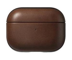 Coque pour Airpods Pro 2 Modern Leather Robuste avec Point d'Attache Nomad Marron G
