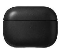 Coque pour Airpods Pro 2 Modern Leather Robuste avec Point d'Attache Noir